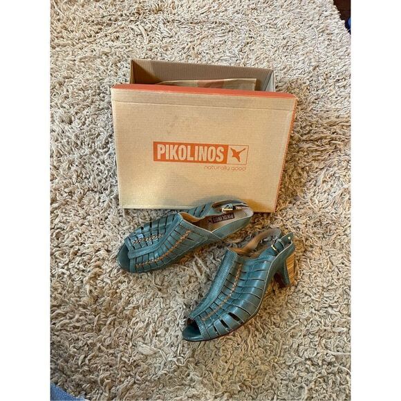 Pikolinos‎ Java Womens Sandals Slingback Buckle Strap Heels Pumps 9/9.5 - Picture 1 of 5